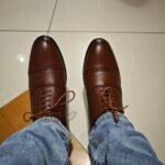 Premium Genuine Leather Oxfords - Cap Toe Design photo review
