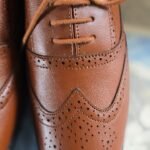 Premium Genuine Leather Oxford Brogue Shoes, Wing-tip Design photo review