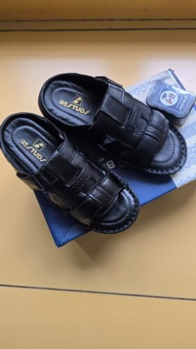 Genuine Leather Floaters - Slip-on Style, Comfort Walking Slides with Straps design photo review