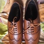 Premium Genuine Leather Oxford Brogue Shoes, Wing-tip Design photo review